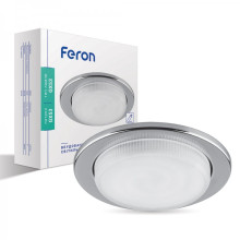 Вбудований неповоротний світильник Feron DL53 хром · Feron · uk/vbudovanij-nepovorotnij-svitilnik-feron-dl53-hrom