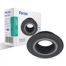Вбудований неповоротний світильник Feron DL6130 чорний · Feron · uk/vbudovanij-nepovorotnij-svitilnik-feron-dl6130-chornij
