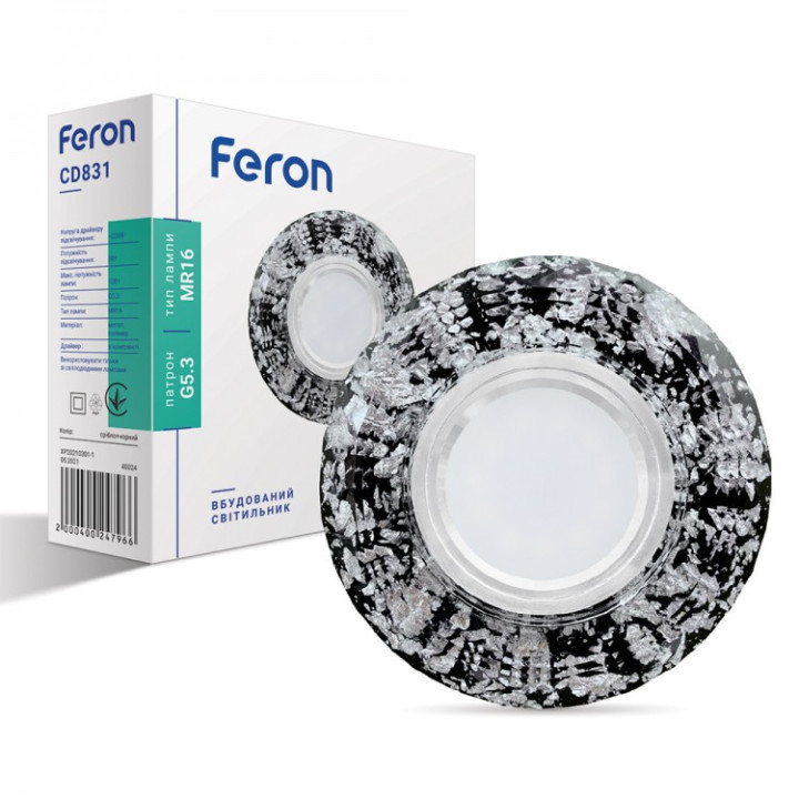 Вбудований світильник Feron CD831 з LED підсвічуванням · Feron · uk/vbudovanij-svitilnik-feron-cd831-z-led-pidsvichuvannyam