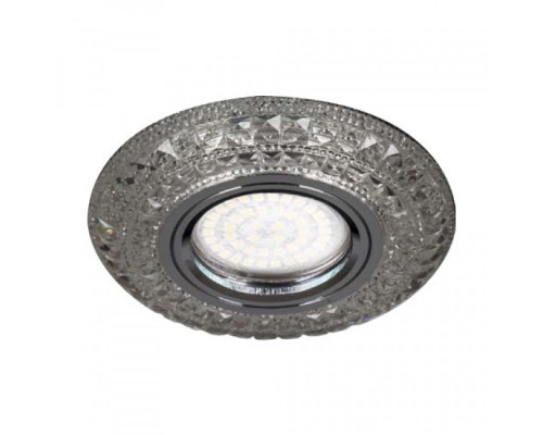 Вбудований світильник Feron CD877 з LED підсвічуванням прозорий