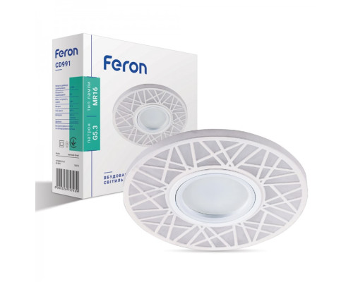 Вбудований світильник Feron CD991з LED підсвічуванням