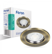 Вбудований світильник Feron DL10 античне золото
