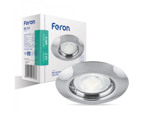 Вбудований світильник Feron DL13 хром