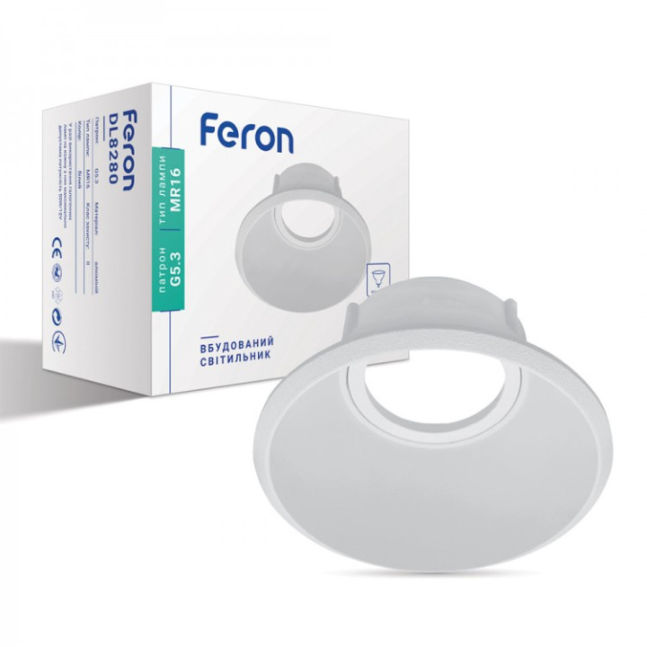 Вбудований світильник Feron DL8280 білий · Feron · uk/vbudovanij-svitilnik-feron-dl8280-bilij