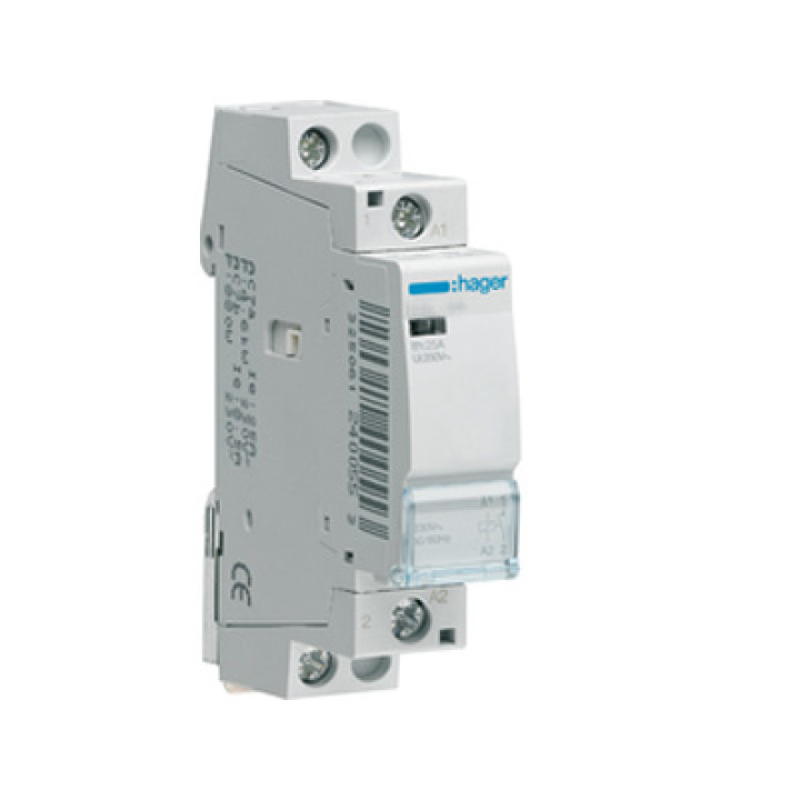 Контактор Hager 25A 1НО 230/240В, 50Гц · Hager · uk/kontaktor-hager-25a-1no-230240v-50gc-esc125