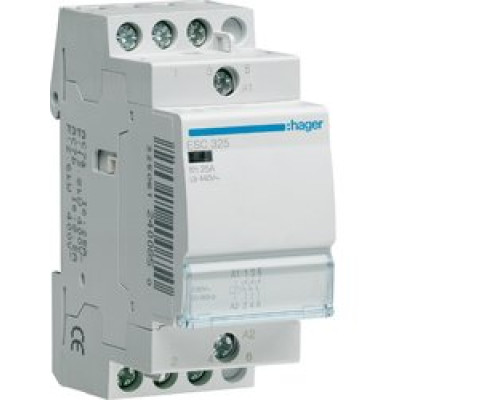 Контактор Hager 25A 3НО 230/240В, 50Гц