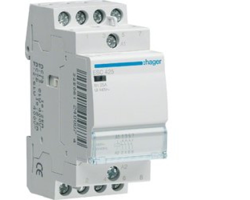 Контактор Hager 25A 4НО 230/240В, 50Гц