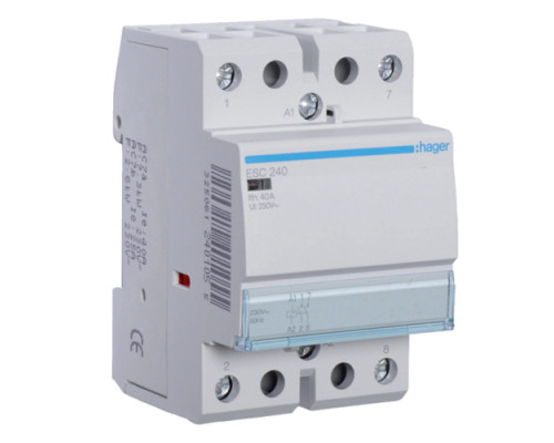 Контактор Hager 40A 2НО 230/240В, 50Гц