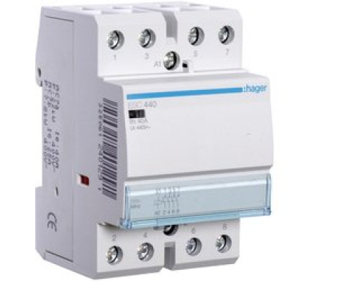 Контактор Hager 40A 4НО 230/240В, 50Гц