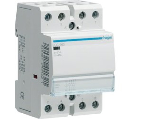 Контактор Hager 63A 4НО 230/240В, 50Гц