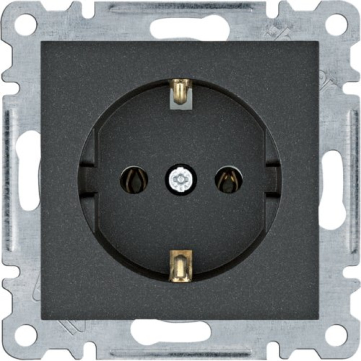 Розетка Hager Lumina-2 із заземленням чорний (WL1053) · Hager · uk/rozetka-hager-lumina-2-iz-zazemlennyam-chornyj-wl1053-wl1053