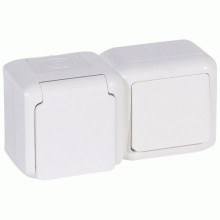 Блок Legrand Forix вимикач 1 кл. + Розетка з з/к і шторками IP44 білий · Legrand · uk/blok-legrand-forix-vyklyuchatel-1-kl-rozetka-s-zk-i-shtorkam