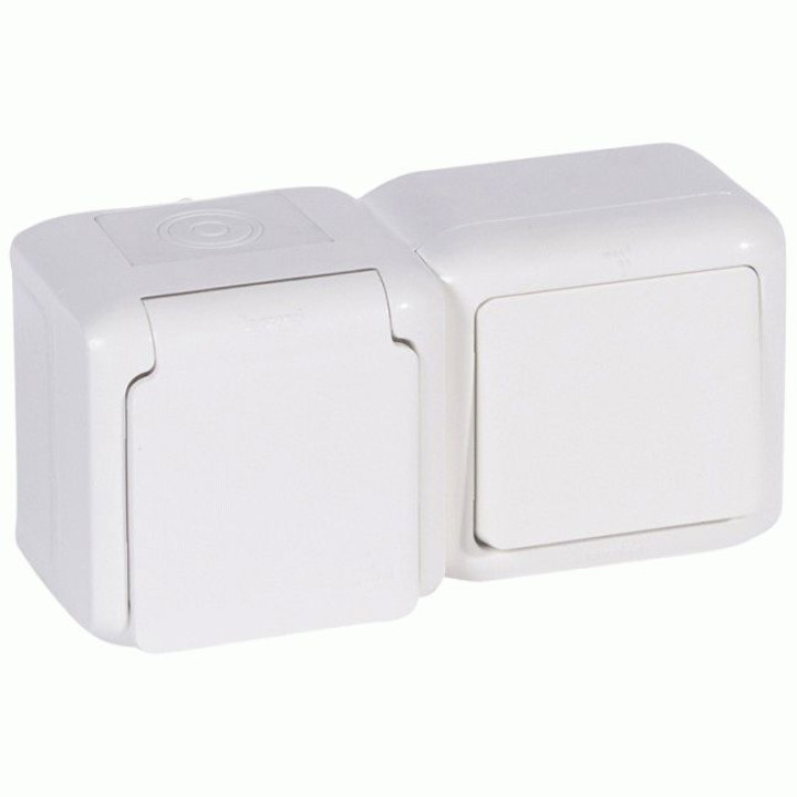 Блок Legrand Forix вимикач 1 кл. + Розетка з з/к і шторками IP44 білий · Legrand · uk/blok-legrand-forix-vyklyuchatel-1-kl-rozetka-s-zk-i-shtorkam