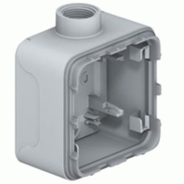 Коробка Legrand Plexo 1 п., ІР55, ІК07, 1xISO 20, сірий · Legrand · uk/korobka-legrand-plexo-1-p-ir55-ik07-1xiso-20-seryj