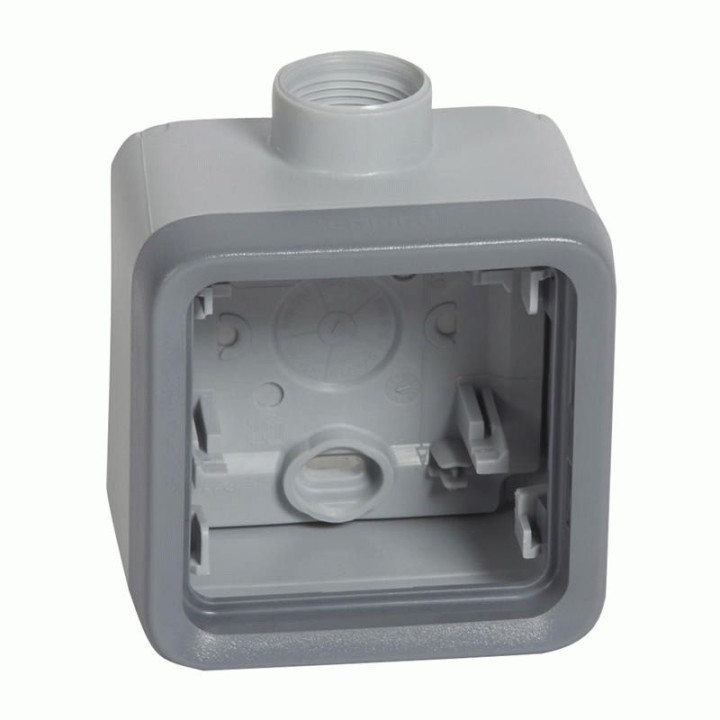 Коробка Legrand Plexo 1 п., ІР55, ІК07, 1xPG16, сірий · Legrand · uk/korobka-legrand-plexo-1-p-ir55-ik07-1xpg16-seryj