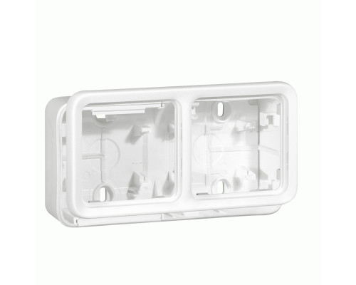 Коробка Legrand Plexo 2 п., ІР55, ІК07, горизонтальная, антибактериальная, белый
