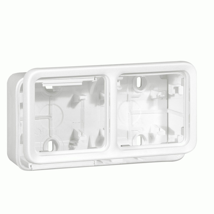 Коробка Legrand Plexo 2 п., ІР55, ІК07, горизонтальная, антибактериальная, білий · Legrand · uk/korobka-legrand-plexo-2-p-ir55-ik07-gorizontalnaya-antibakte