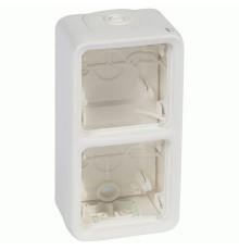 Коробка Legrand Plexo 2 п., ІР55, ІК07, вертикальная, антибактериальная, белый