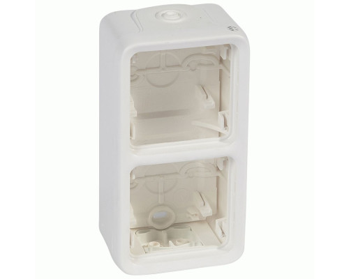 Коробка Legrand Plexo 2 п., ІР55, ІК07, вертикальная, антибактериальная, белый