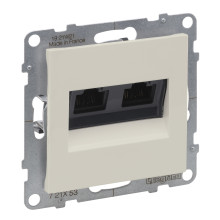 Двійна комп'ютерна розетка RJ45 Cat.6 UTP Legrand SUNO слоновая кость · Legrand · uk/podvijna-kompyuterna-rozetka-rj45-cat6-utp-legrand-suno-slono