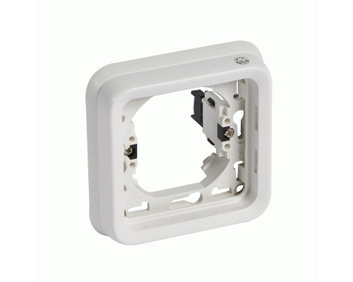 Рамка Legrand Plexo 1 п., ІР55, ІК07, суппорт, антибактериальная, белый