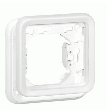Рамка Legrand Plexo 1 п., ІР55, ІК07, суппорт, антибактериальная, белый