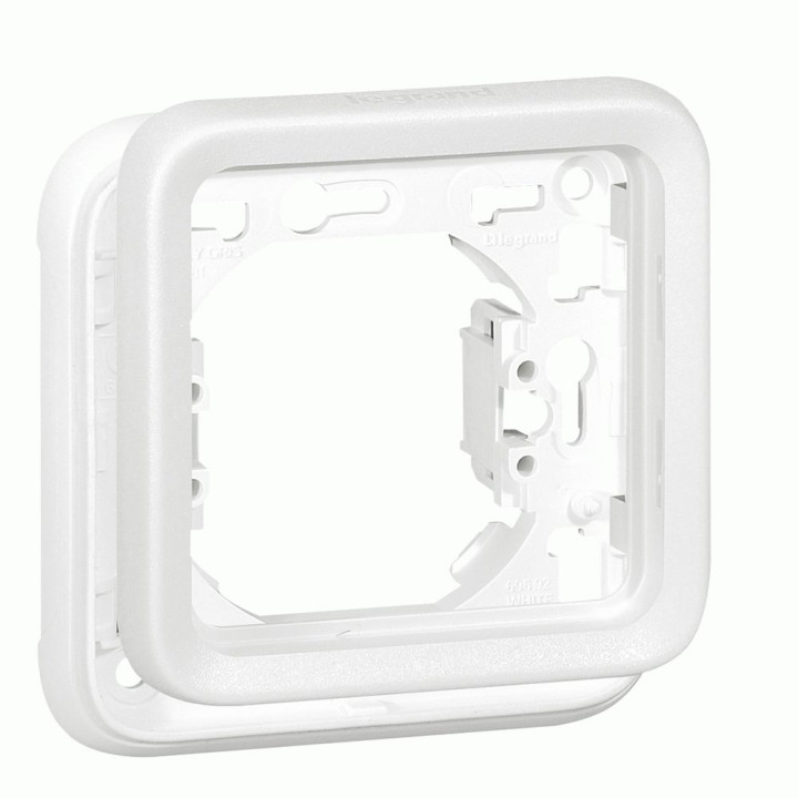 Рамка Legrand Plexo 1 п., ІР55, ІК07, суппорт, антибактериальная, білий · Legrand · uk/ramka-legrand-plexo-1-p-ir55-ik07-support-antibakterialnaya