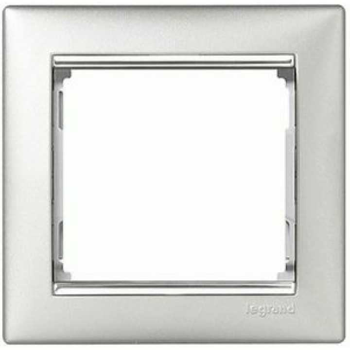 Рамка Legrand Valena 1-постова алюміній/срібло · Legrand · uk/ramka-legrand-valena-1-postovaya-alyuminijserebro-770351