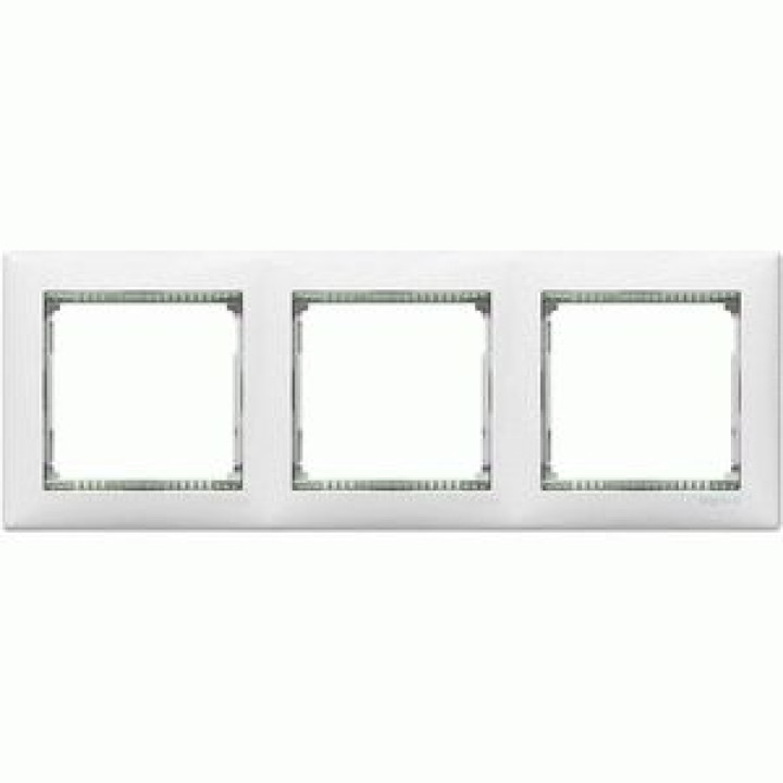 Рамка Legrand Valena 3-постова горизонтальна білий/кришталь · Legrand · uk/ramka-legrand-valena-3-postovaya-gorizontalnaya-belyjhrustal-