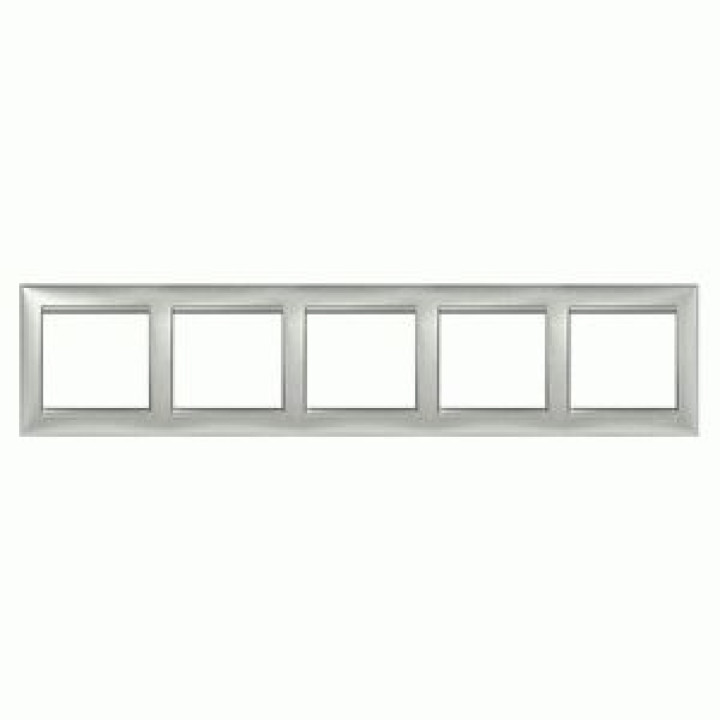 Рамка Legrand Valena 5-постова горизонтальна алюміній · Legrand · uk/ramka-legrand-valena-5-postovaya-gorizontalnaya-alyuminij-77