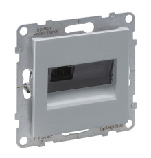 Комп'ютерна розетка RJ45 Cat.6 UTP Legrand SUNO алюміній