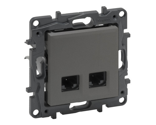 Розетка Legrand Niloe Step інтернет 2XRJ45 CAT6 FTP сталь