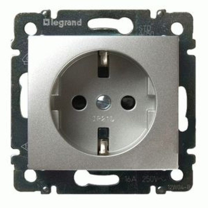 Розетка Legrand Valena із заземленням алюміній · Legrand · uk/rozetka-legrand-valena-s-zazemleniem-alyuminij-770120