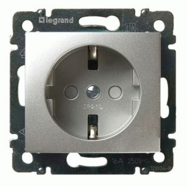 Розетка Legrand Valena із заземленням з шторками алюміній · Legrand · uk/rozetka-legrand-valena-s-zazemleniem-s-shtorkami-alyuminij-7