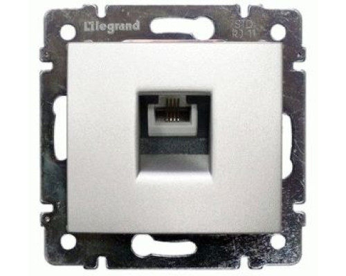 Розетка телефонна Legrand Valena 1хRJ11 кат. 3 алюміній