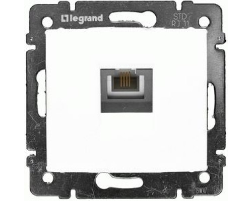 Розетка телефонна Legrand Valena 1хRJ11 кат. 3 білий