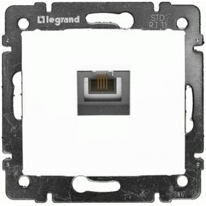 Розетка телефонна Legrand Valena 1хRJ11 кат. 3 білий · Legrand · uk/rozetka-telefonnaya-legrand-valena-1hrj11-kat-3-belyj-774438