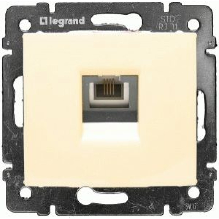 Розетка телефонна Legrand Valena 1хRJ11 кат. 3 слонова кістка · Legrand · uk/rozetka-telefonnaya-legrand-valena-1hrj11-kat-3-slonovaya-ko-