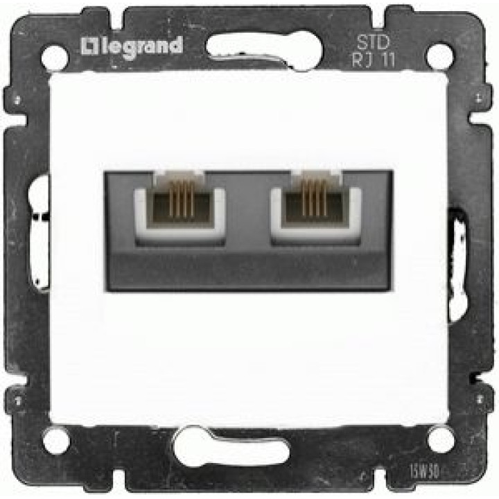 Розетка телефонна Legrand Valena 2хRJ11 кат. 3 білий · Legrand · uk/rozetka-telefonnaya-legrand-valena-2hrj11-kat-3-belyj-774439