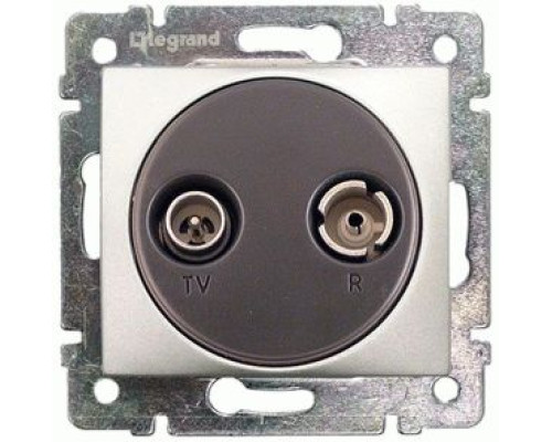 Розетка телевізійна Legrand Valena TV-R 10 дБ кінцева алюміній