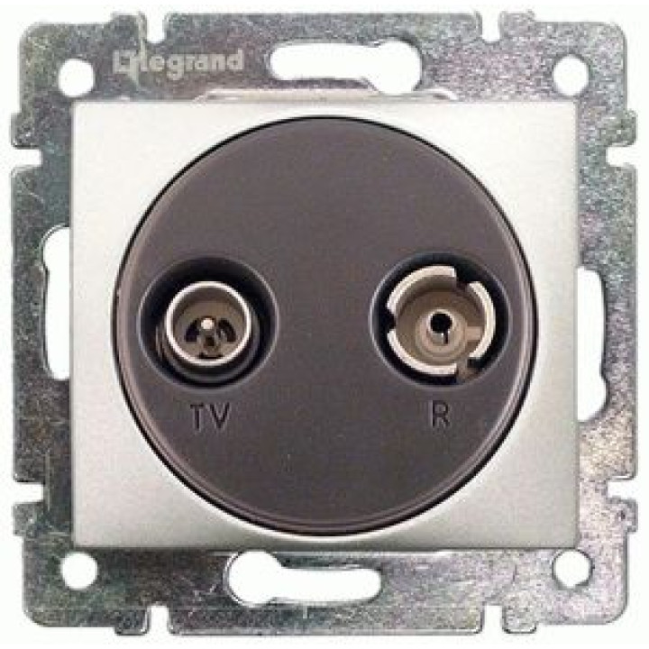 Розетка телевізійна Legrand Valena TV-R 15 дБ зірка алюміній · Legrand · uk/rozetka-televizionnaya-legrand-valena-tv-r-15-db-zvezda-alyu