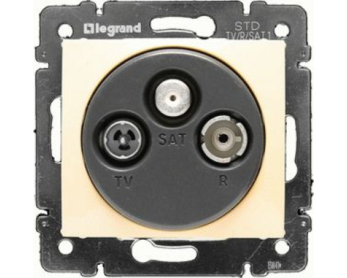 Розетка телевізійна Legrand Valena TV-R-SAT 10 дБ кінцева слонова кістка
