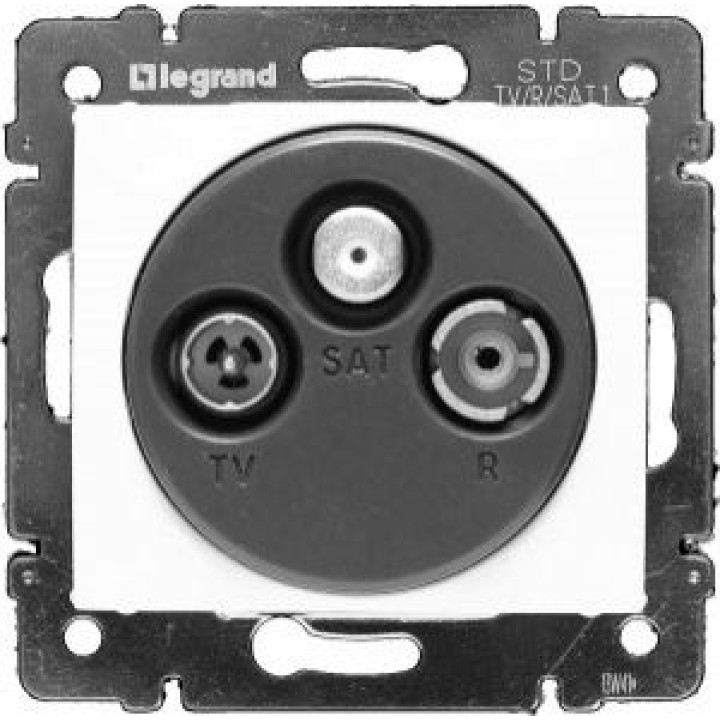 Розетка телевізійна Legrand Valena TV-R-SAT 10 дБ кінцева білий · Legrand · uk/rozetka-televizionnaya-legrand-valena-tv-r-sat-10-db-konceva