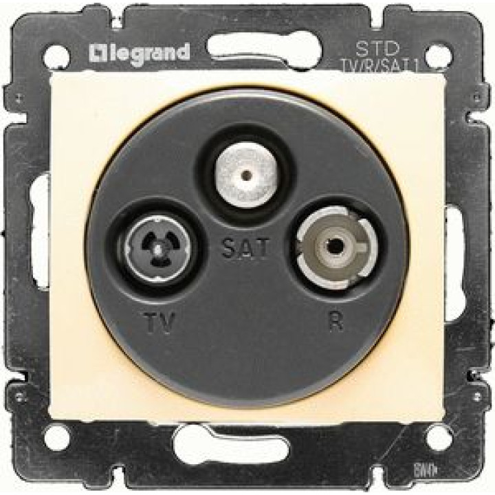 Розетка телевізійна Legrand Valena TV-R-SAT 15 дБ зірка слонова кістка · Legrand · uk/rozetka-televizionnaya-legrand-valena-tv-r-sat-15-db-zvezda-1