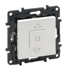 Вимикач Legrand Niloe Step жалюзі 3-позиційний 6А 250 В білий