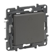 Вимикач Legrand Niloe Step жалюзі кнопковий 2-позиційний 6А 250 В сталь