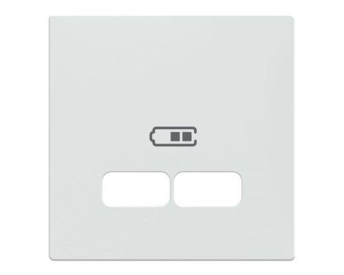 Merten System M для подвійної розетки USB 21А активно-білий