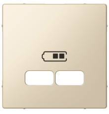 Накладка Merten System M для подвійної розетки USB 21А бежевий