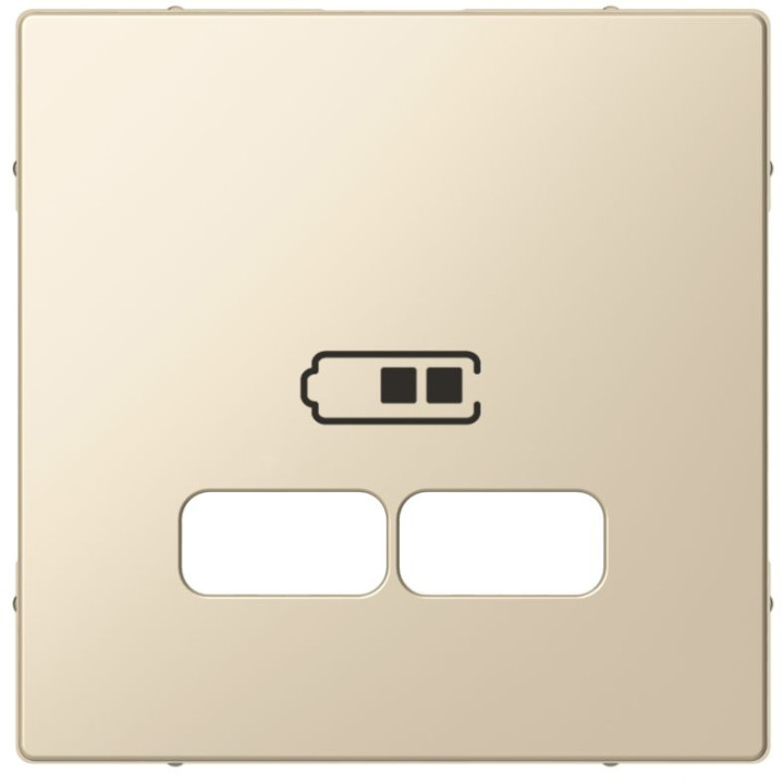 Накладка Merten System M для подвійної розетки USB 21А бежевий · MERTEN · uk/centralnaya-merten-nakladka-dlya-usb-mehanizma-21a-bezhevyj