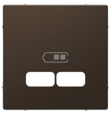 Лицьова панель Merten D-Life для розетки USB мокко